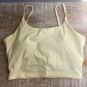Yellow Halara sports bra